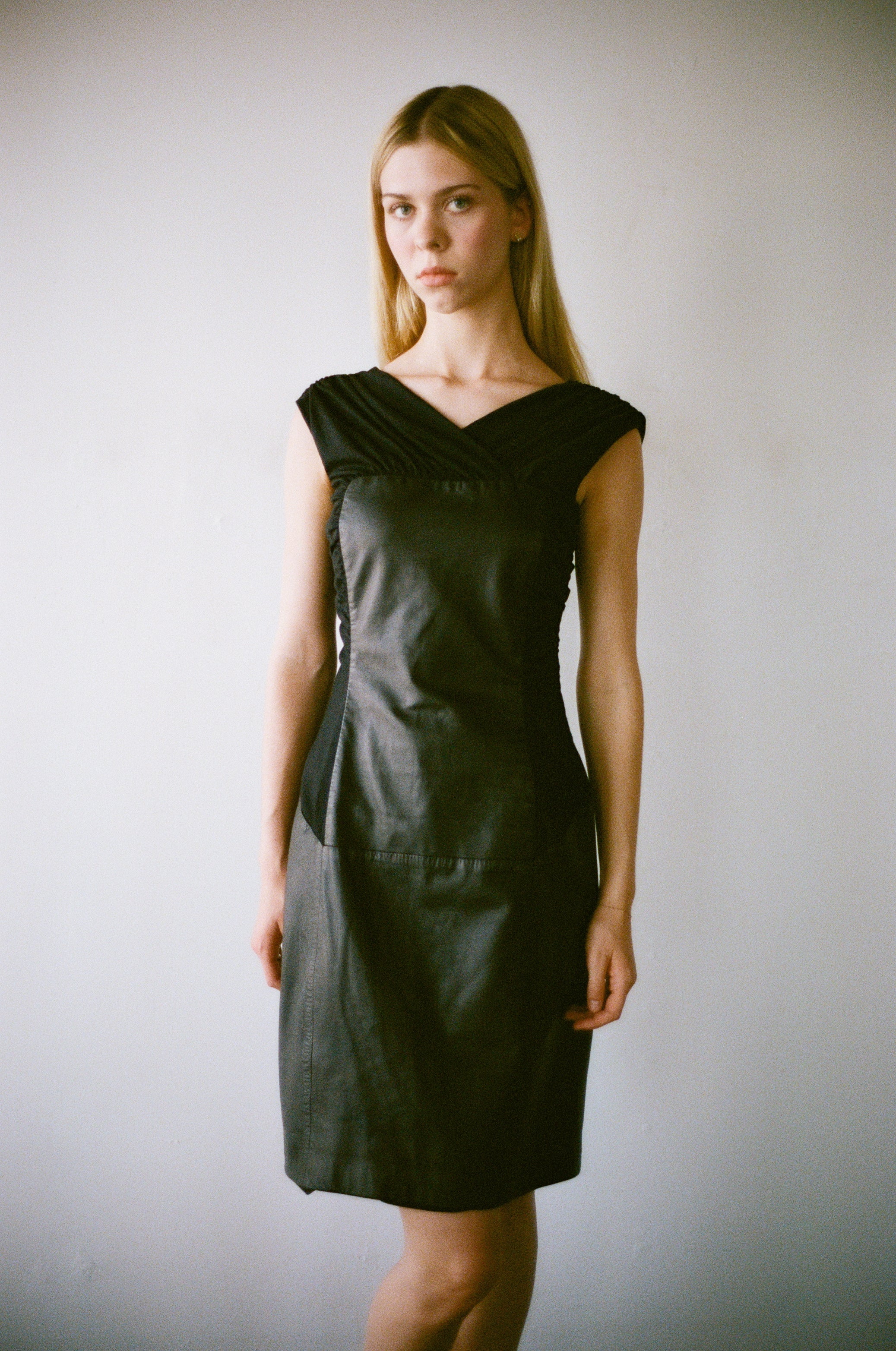Alberta Ferreti Leather Dress