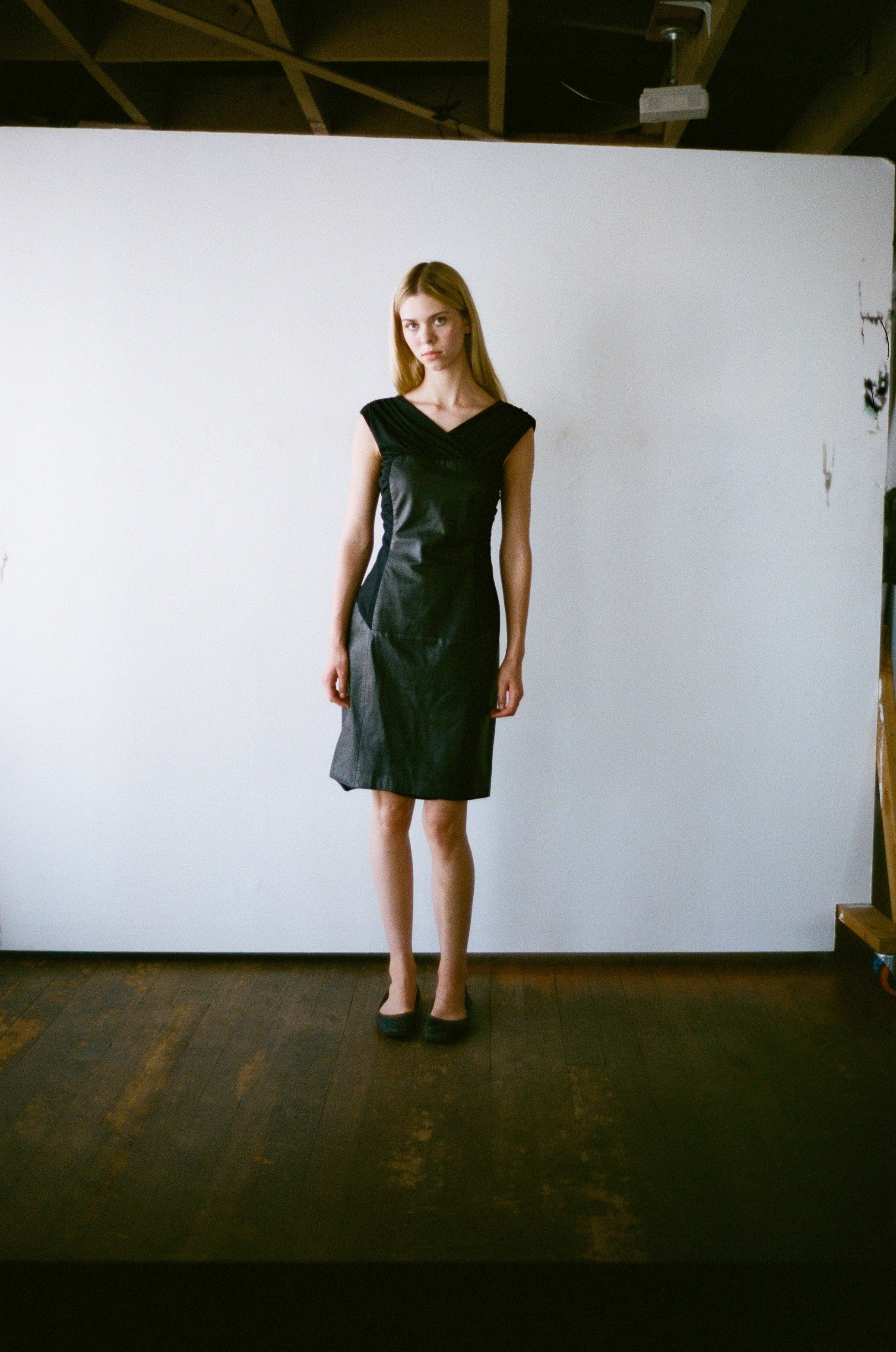 Alberta Ferreti Leather Dress