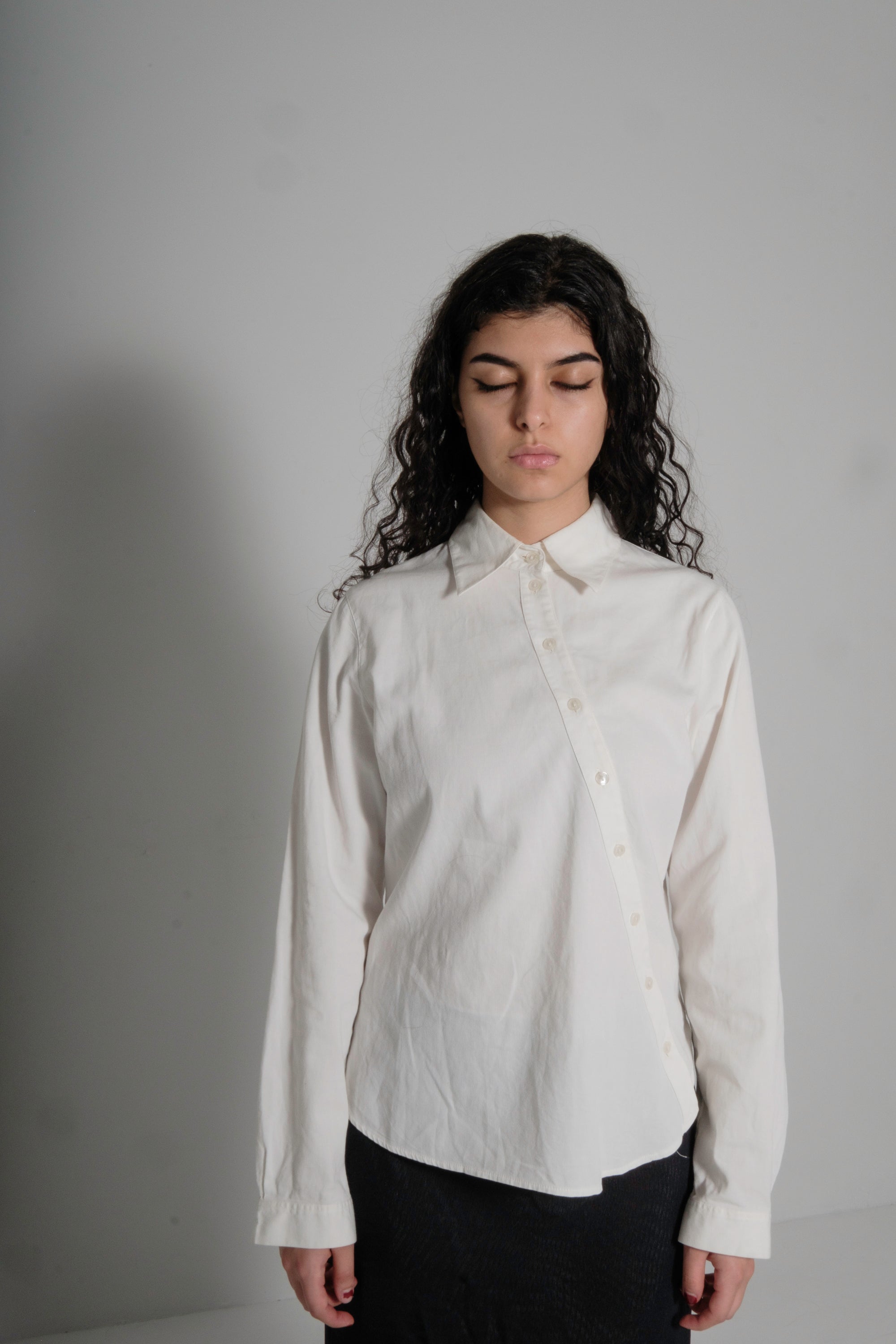 Anne Fontaine Asymmetric Button Up Shirt