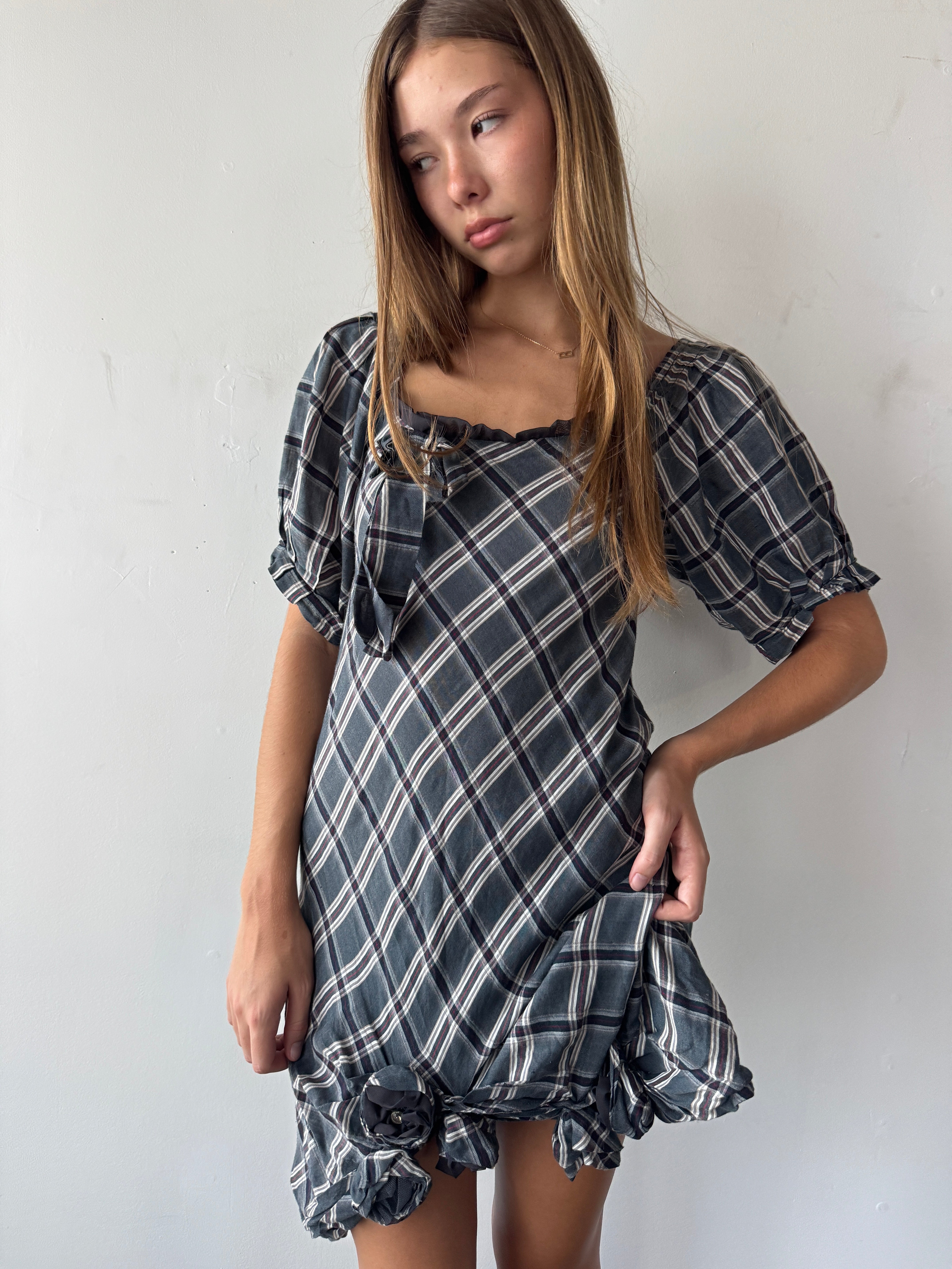 French Plaid Dress