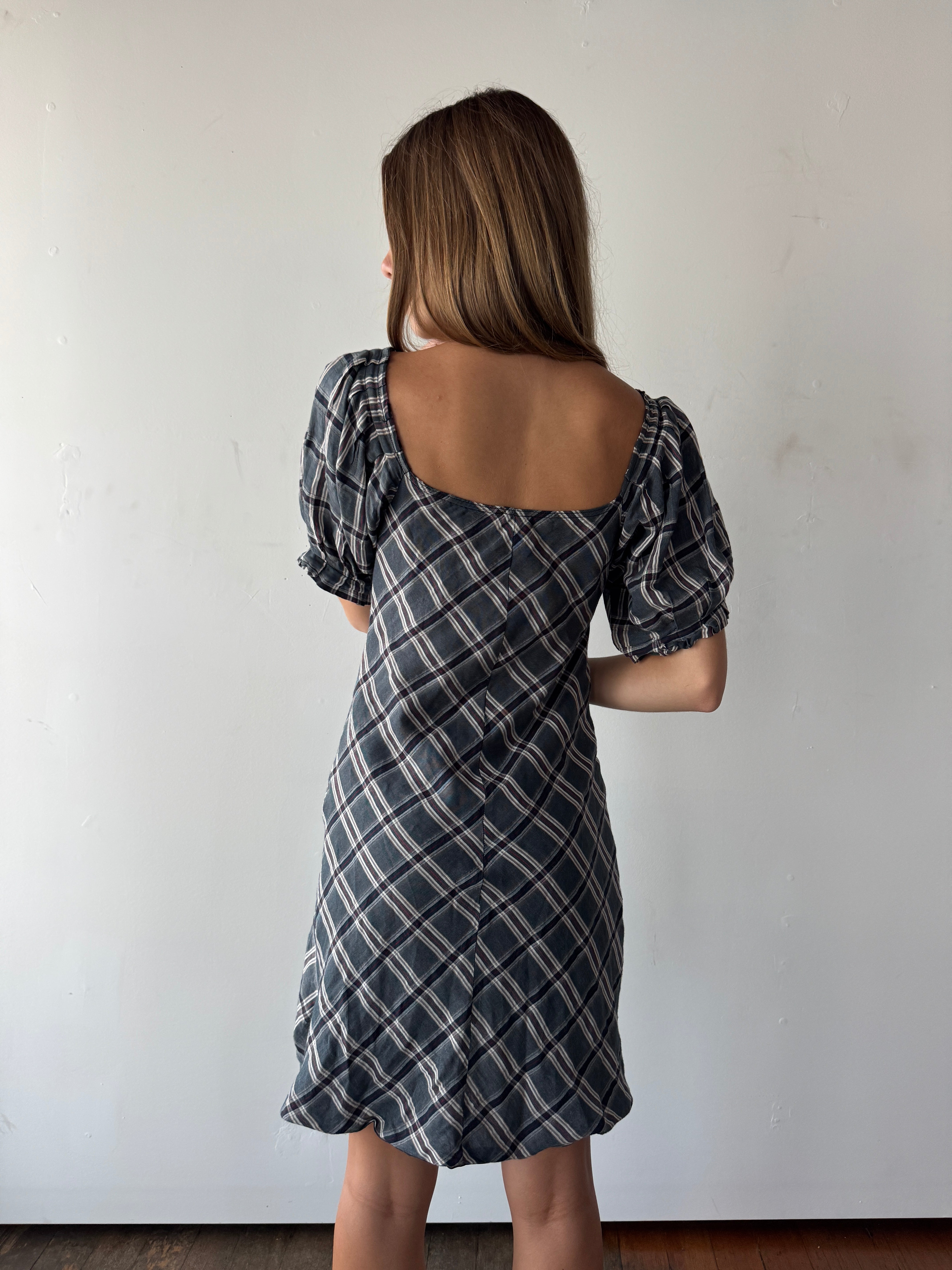 French Plaid Dress