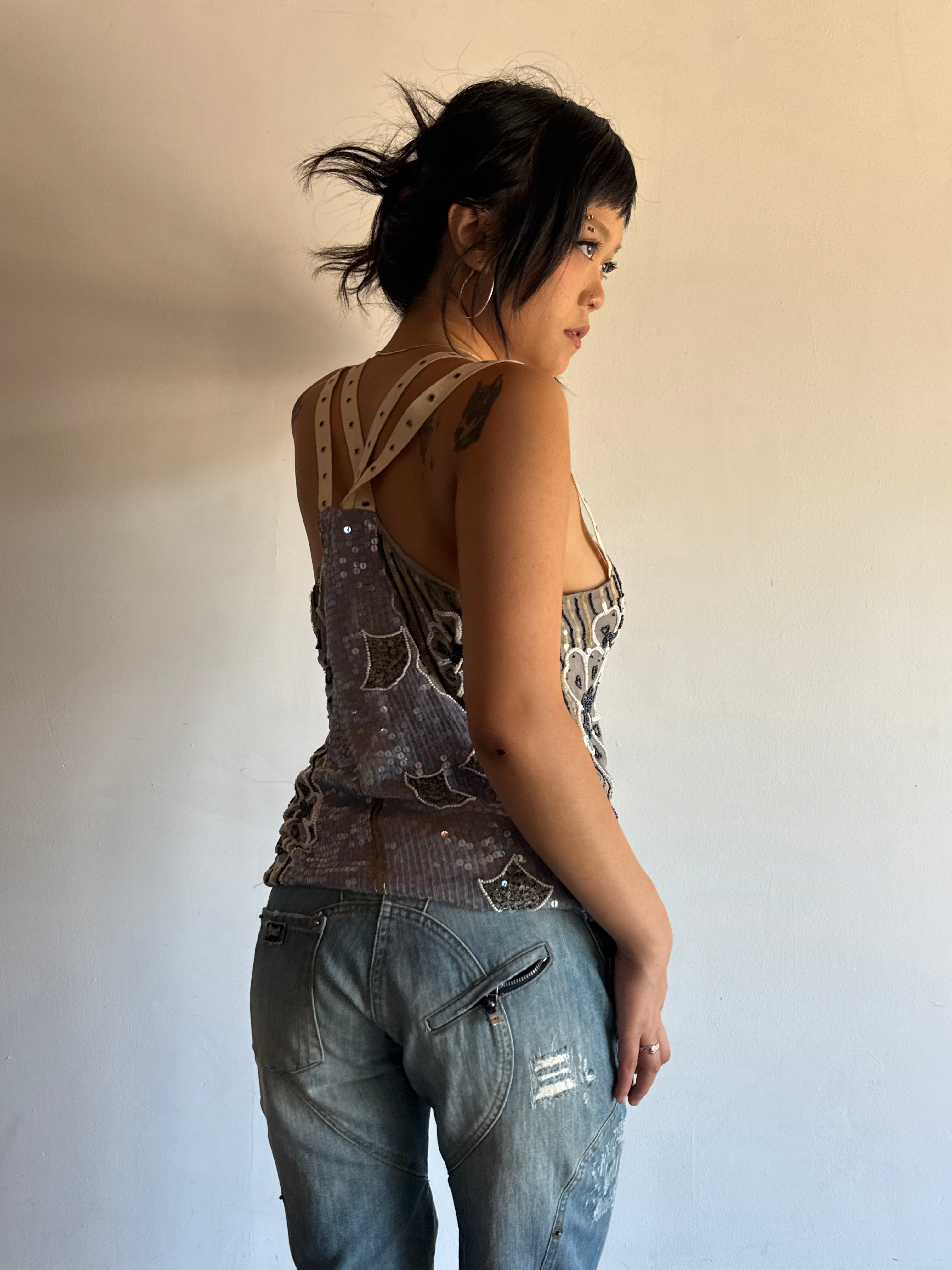 Sass & Bide Sequin Top