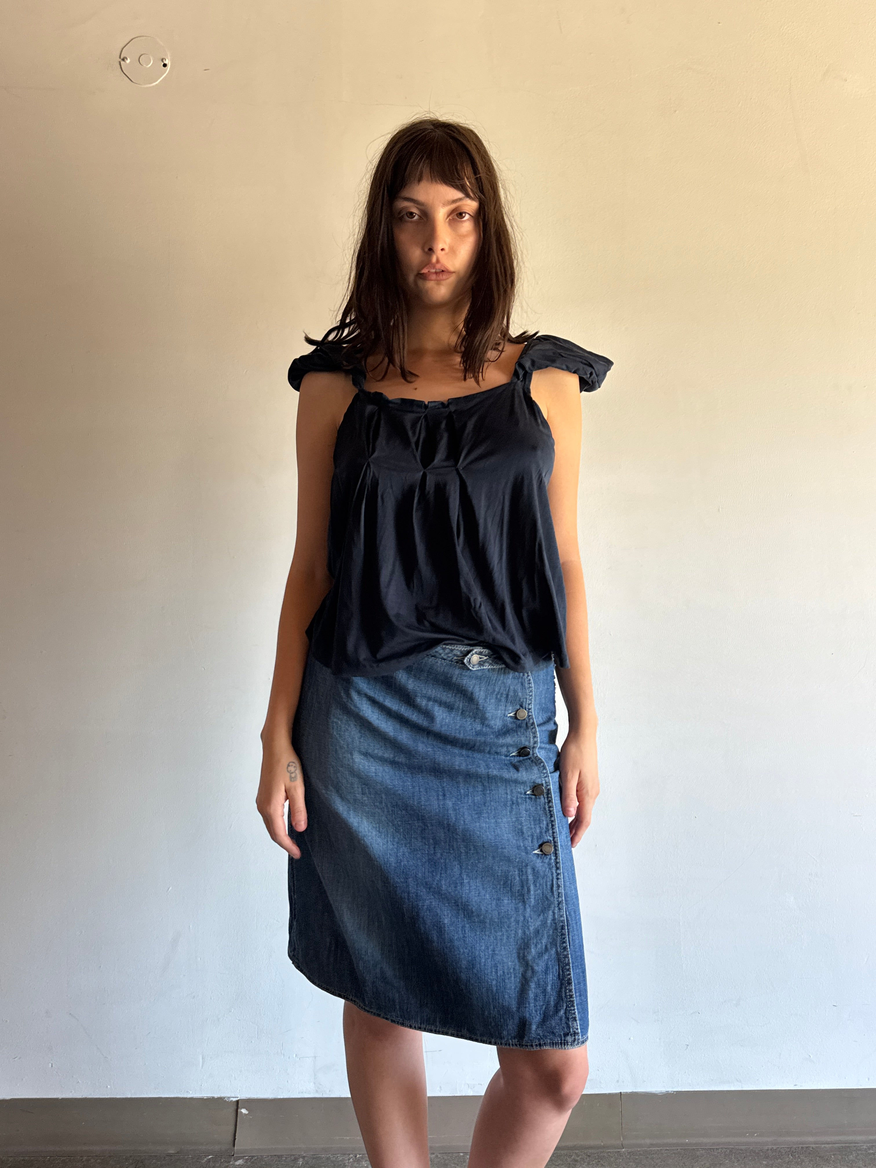 Strenesse Gabriele Strehle Denim Skirt
