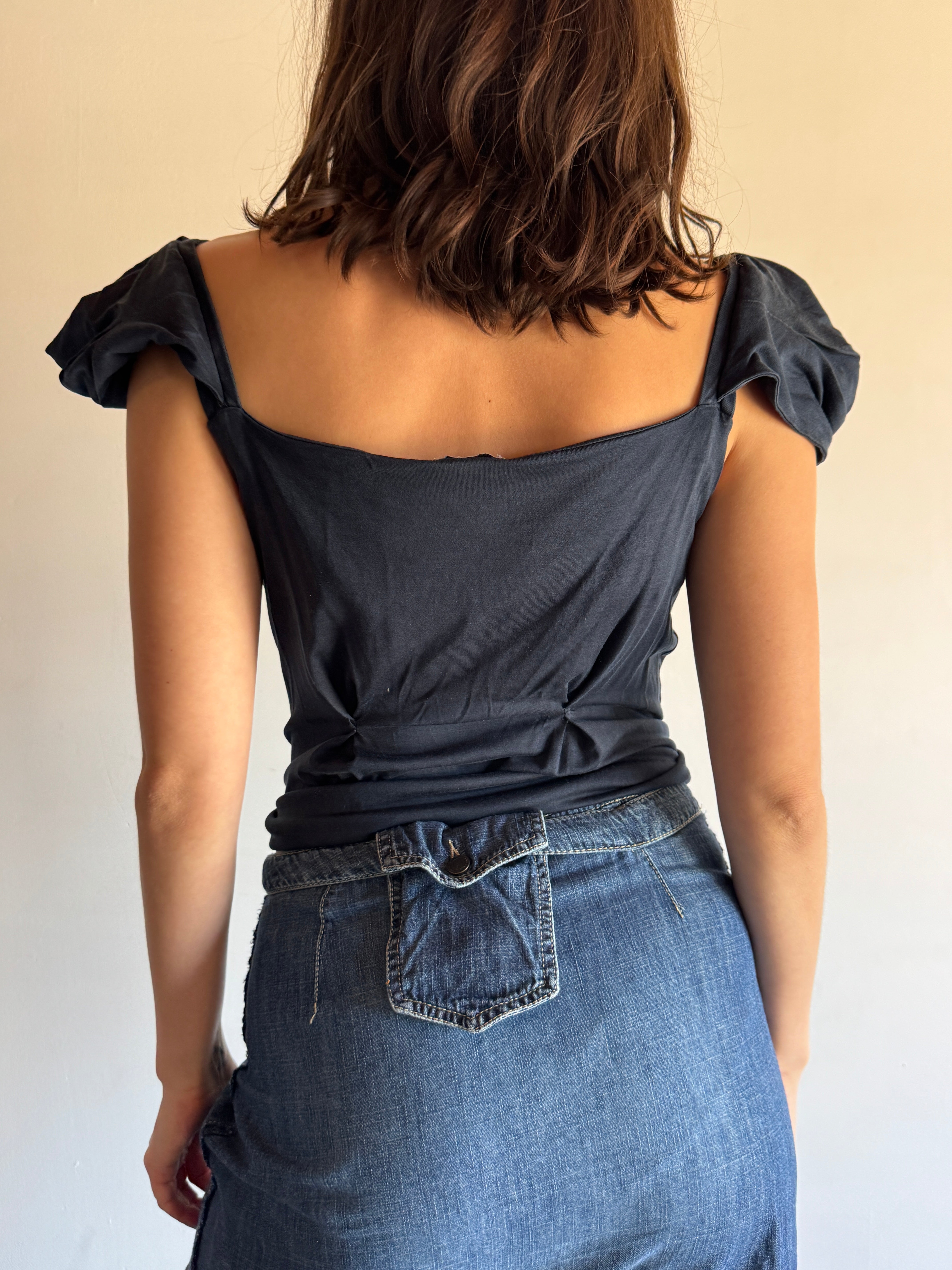 Strenesse Gabriele Strehle Denim Skirt