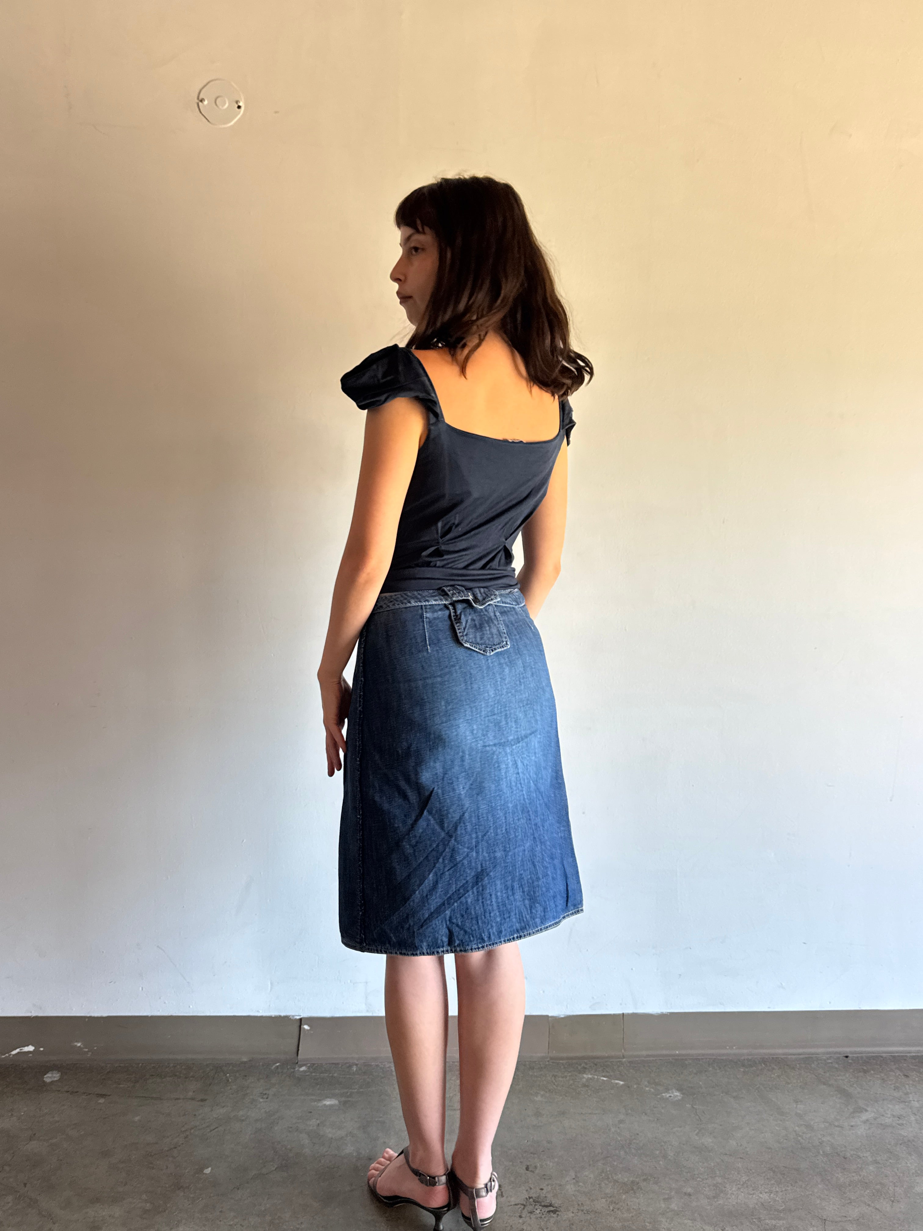 Strenesse Gabriele Strehle Denim Skirt