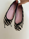 Vintage Zebra Hair Ballet Flats