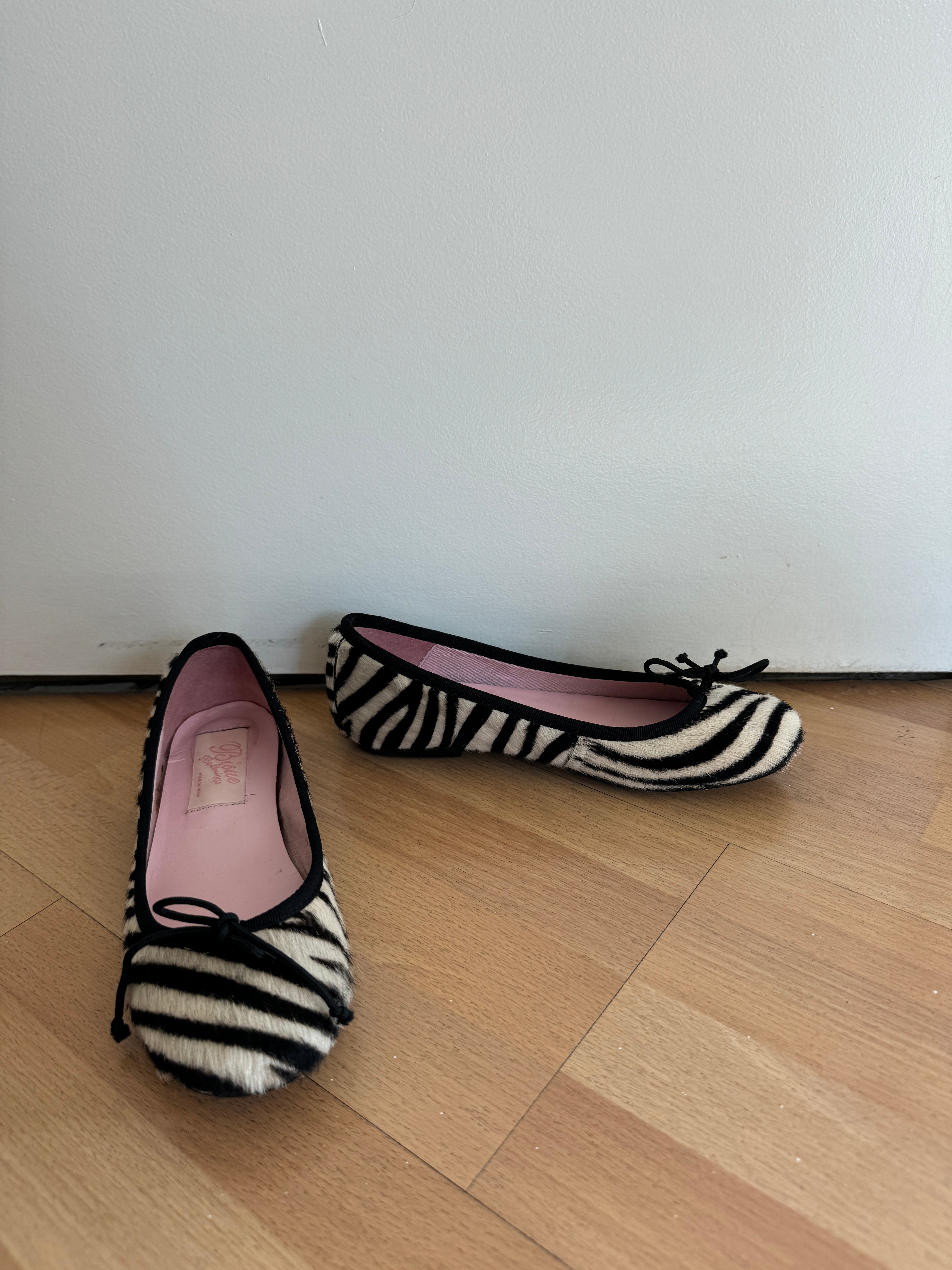 Vintage Zebra Hair Ballet Flats