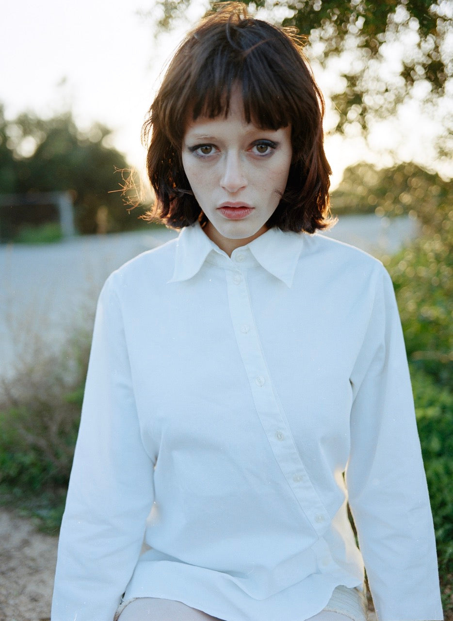 Anne Fontaine Asymmetric Button Up Shirt
