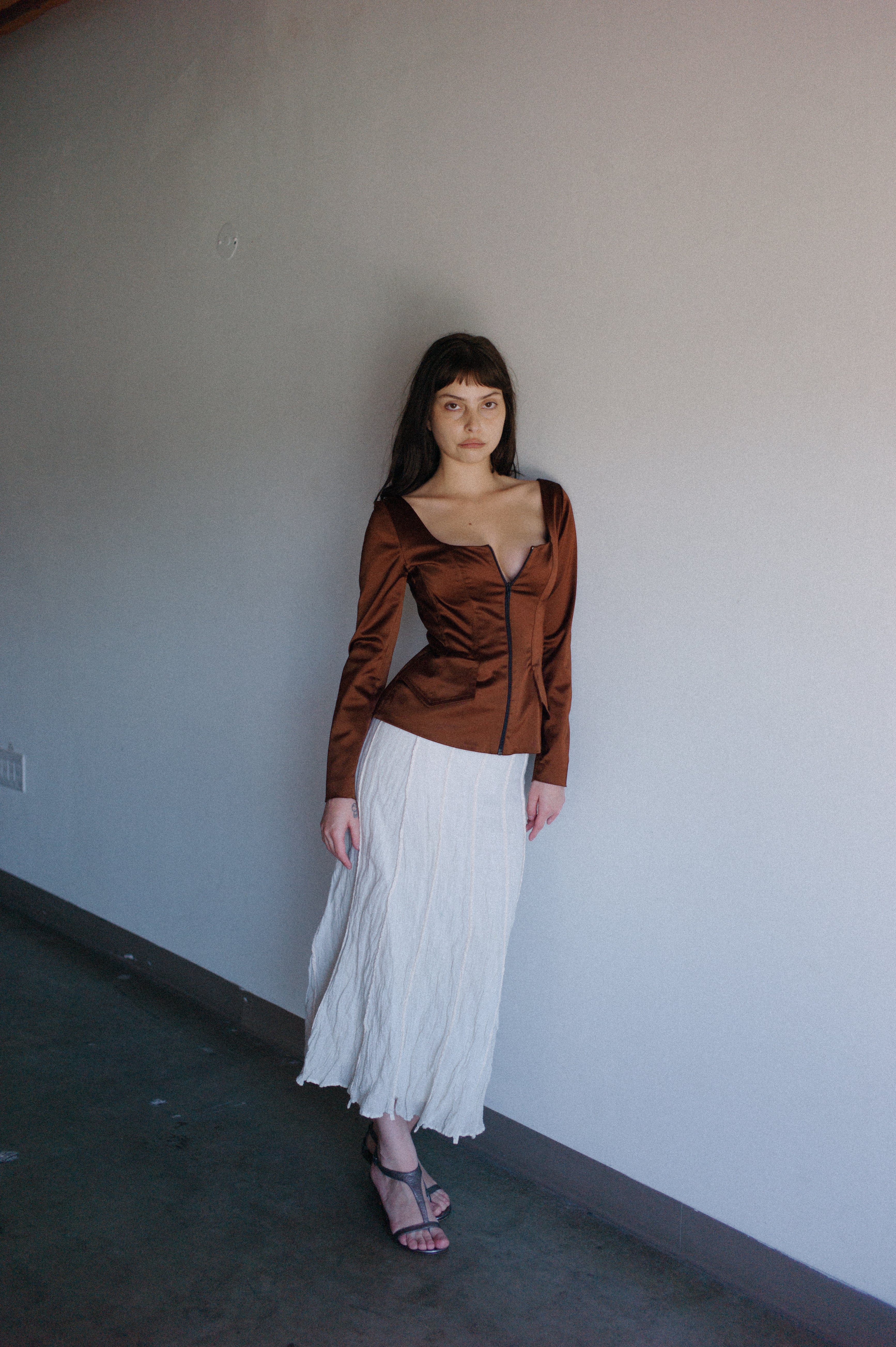 Plein Sud Satin Corset Top