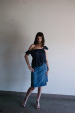 Strenesse Gabriele Strehle Denim Skirt