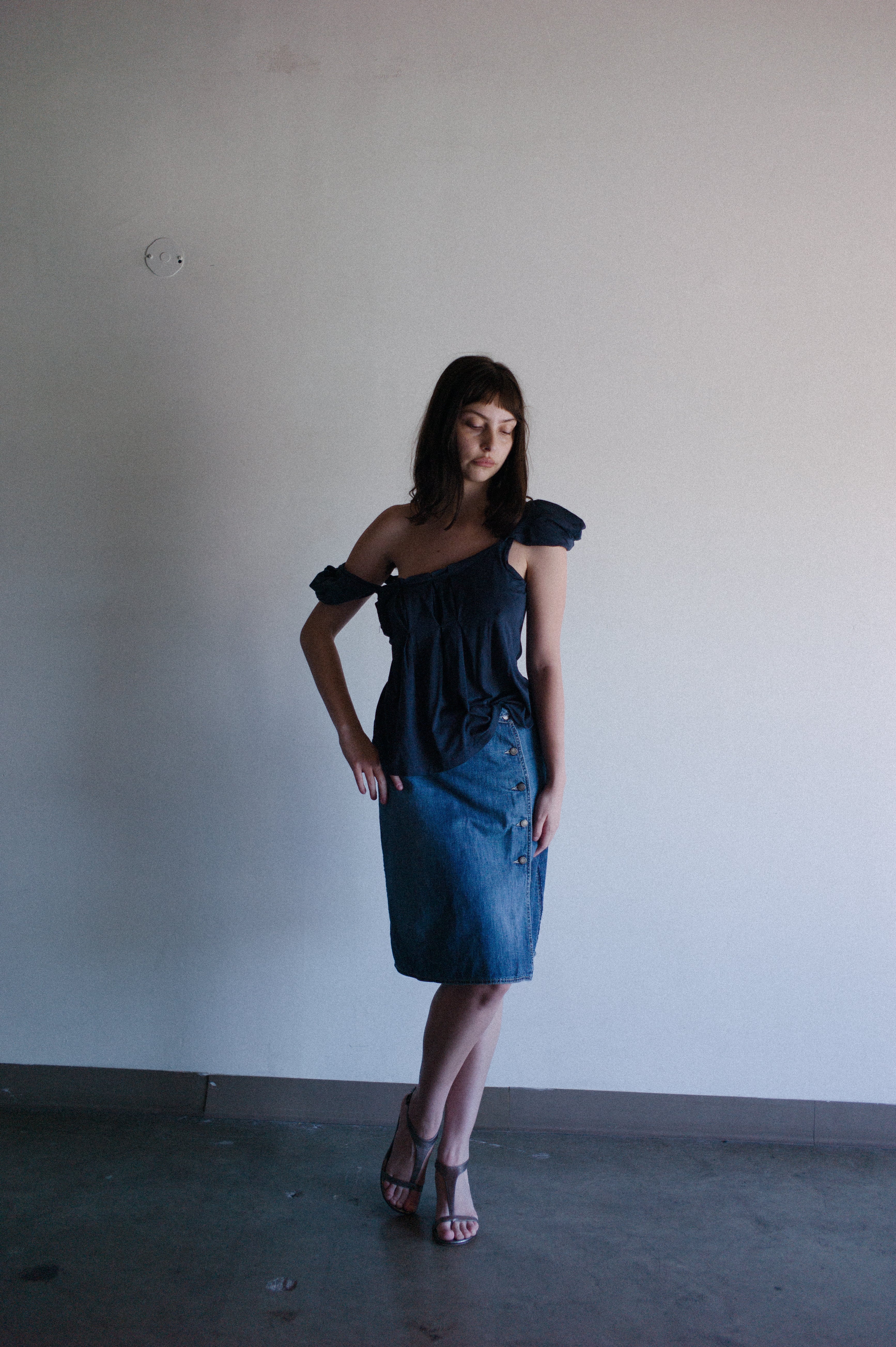 Strenesse Gabriele Strehle Denim Skirt