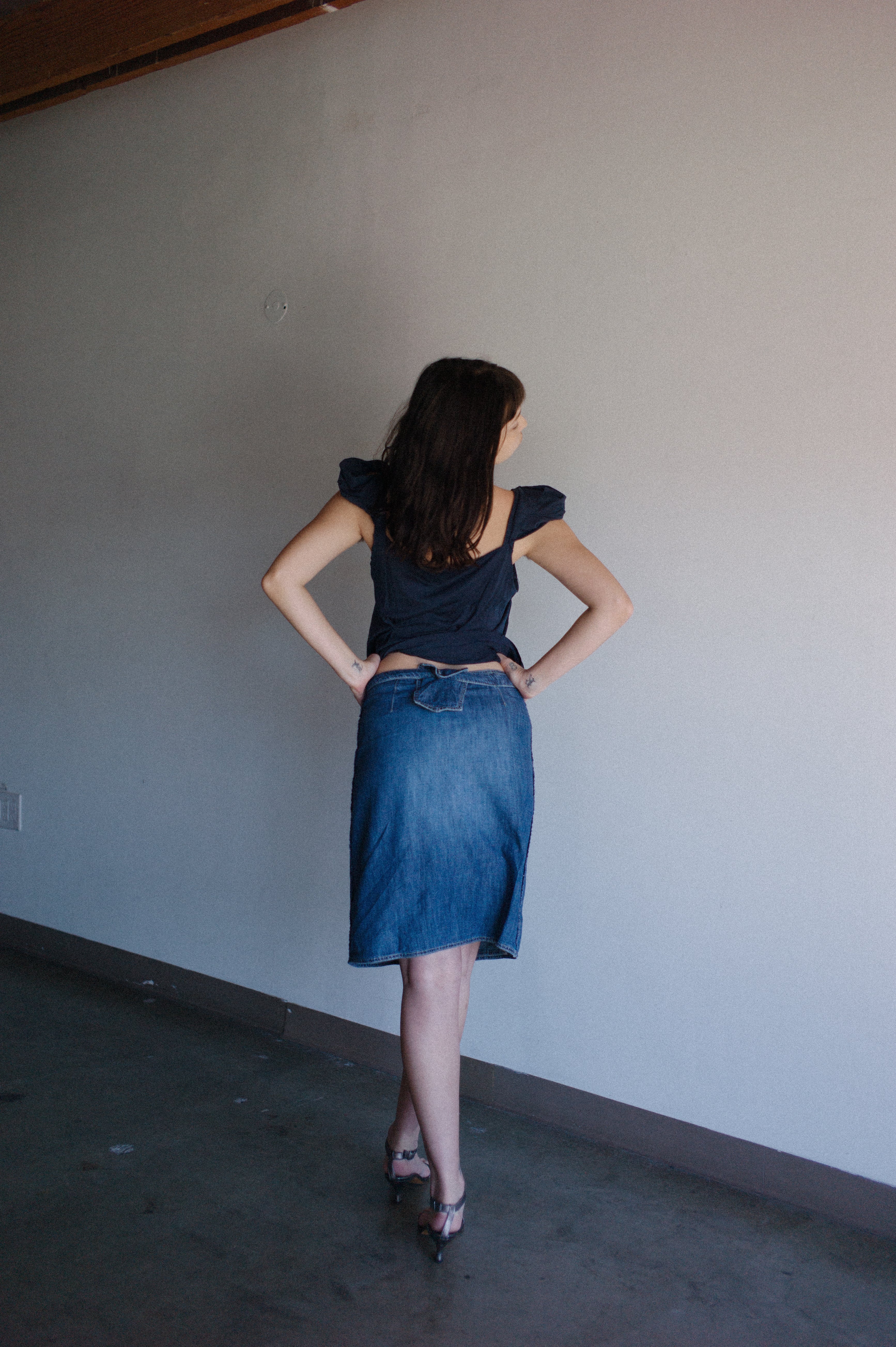 Strenesse Gabriele Strehle Denim Skirt